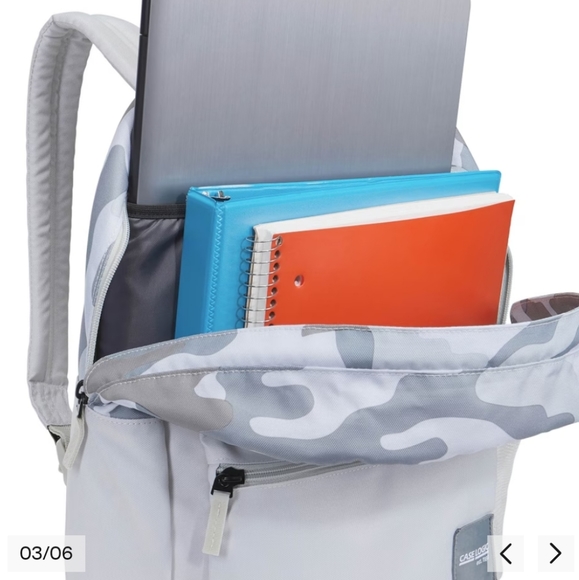 ๐CASE LOGIC Commence Concrete Camo Backpack w/ Pencil Case - Picture 8 of 16